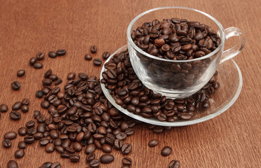 Fototapeta na wymiar coffee beans in a cup
