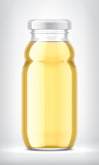 Glass Bottle on background. 