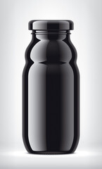 Black Bottle on background. 