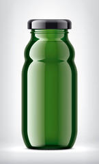 Color Glass Bottle on background. 