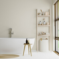 home bathroom interior, 3d rendering