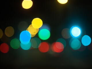 Luces desenfocadas. Fondo.