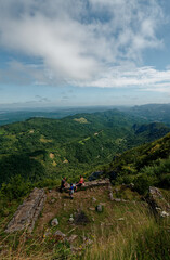 Paysage depuis le ch&acirc;teau de Monts&eacute;gur