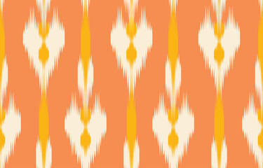 Beautiful Ethnic abstract ikat art. Seamless pattern in tribal, folk embroidery, and Mexican style.Aztec geometric art ornament print. Design for carpet, wallpaper, clothing, wrapping, fabric, cover.