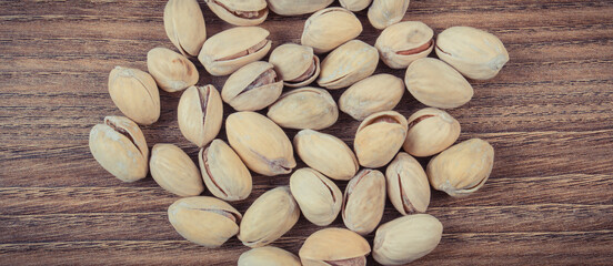 Pistachio nuts as source vitamins and minerals. Healthy eating