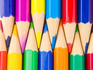 education colour pencils macro backround