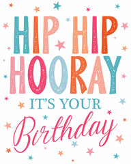 Obraz premium cheerful birthday greting card design