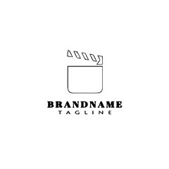 film cartoon logo template icon design black isolated vector