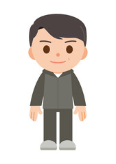 トレーニングウェアの男性