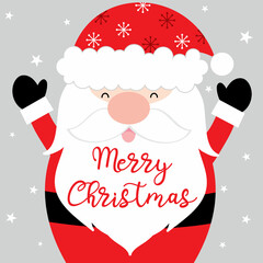 christmas card with santa claus design