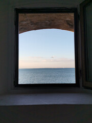 view from the window to the sea