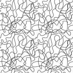 seamless pattern with black and white lines