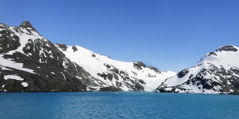 Glacier at Drygalski Fjord, South Georgia, South Georgia and the Sandwich Islands, Antarctica