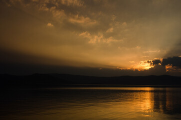 Naklejka premium Закат на Тургояке