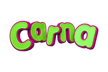 3D carnival logo