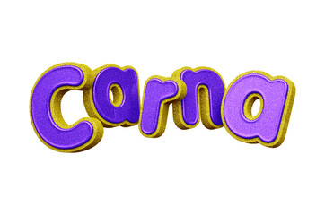 3D carnival logo