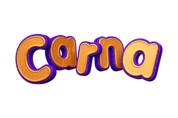 3D carnival logo