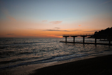 Fototapeta premium sunset on the beach