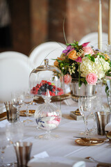 table setting for a wedding