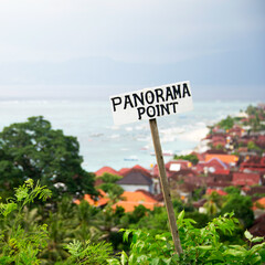 Sign panorama point