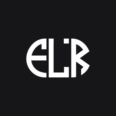 FLR letter logo design on black background. FLR creative initials letter logo concept. FLR letter design.
