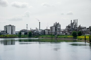view of the infrastructure in the port