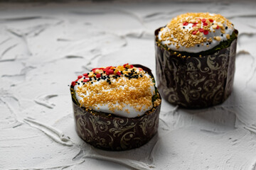 muffins with chocolate