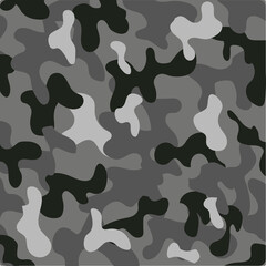 Camouflage pattern background seamless. Abstract modern military camo ornament. Vector seamless print army,  hunting fabric print, t-shirt, the cloth