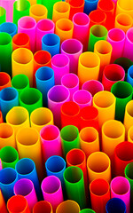 Mix and Match Pride Rainbow Coloured Drinking Straws