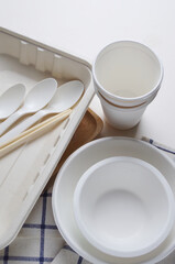 The Biodegradable paper cutlery set