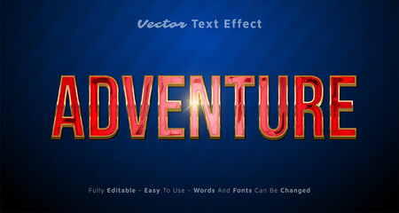 Creative 3d Adventure editable style effect template