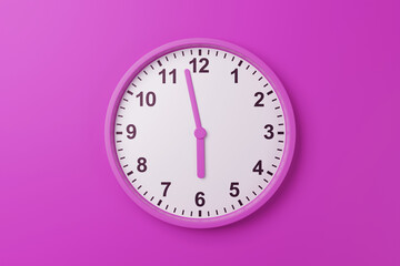05:58am 05:58pm 05:58h 05:58 17h 17 17:58 am pm countdown - High resolution analog wall clock...