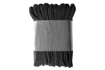 Pack of classic calf socks isolated on white