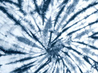 Tie dye shibori pattern. Abstract tie-dye technique hand dyed fabric.