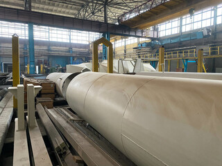 Finished goods warehouse in the metallurgical plant