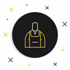 Line Barista icon isolated on white background. Colorful outline concept. Vector