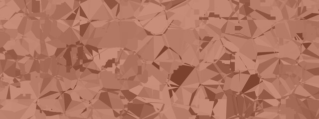 Banner abstract macro crystal geometric background texture Rust color. Random pattern background. Texture Rust color pattern background.