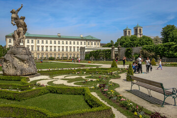 Obraz premium The Mirabell Gardens at Salzburg, Austria