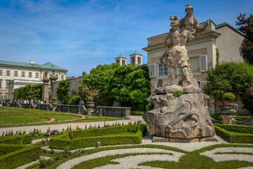 Fototapeta premium The Mirabell Gardens at Salzburg, Austria