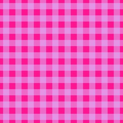 Plaid pattern. Deep pink on Lavender color. Tablecloth pattern. Texture. Seamless classic pattern background.