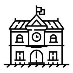 House  Flat Icon Isolated On White Background