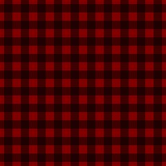 Plaid pattern. Maroon on Black color. Tablecloth pattern. Texture. Seamless classic pattern background.