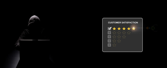 The best excellent business services rating customer experience concept