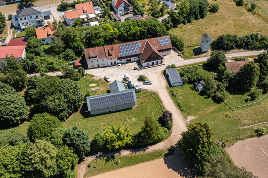 Luftbild Reiterhof Beilngries im Naturpark Altmühltal