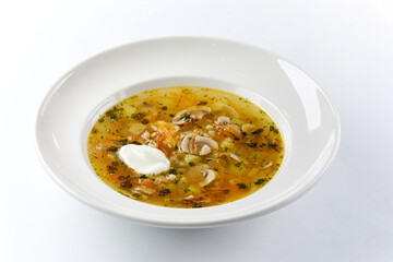 mushroom soup with sour cream