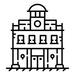 House Flat Icon Isolated On White Background