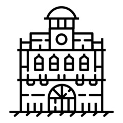 House Flat Icon Isolated On White Background