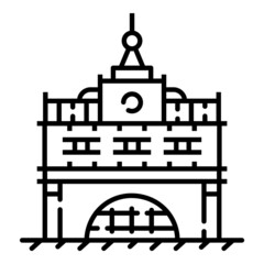 House Flat Icon Isolated On White Background