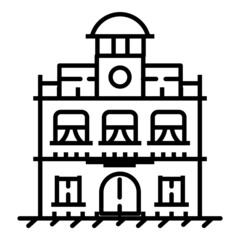 House Flat Icon Isolated On White Background