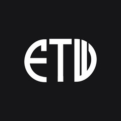 FTW letter logo design on black background. FTW creative initials letter logo concept. FTW letter design.